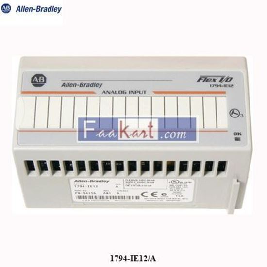 Picture of Allen-Bradley 1794-IE12 I/O Module, 12 Single Ended, Non-Isolated Inputs, 30mA, 24VDC