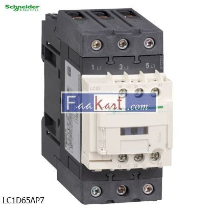 Picture of LC1D65AP7 SCHNEIDER  TeSys D contactor  LC1D65AP7C