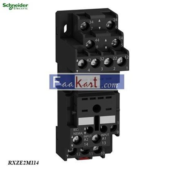 Picture of RXZE2M114  SCHNEIDER ELECTRIC  Socket, mixed contac