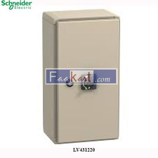 Picture of LV431220 Schneider Enclosure - steel - IP55 - red/yellow rotary handle - for NSX400