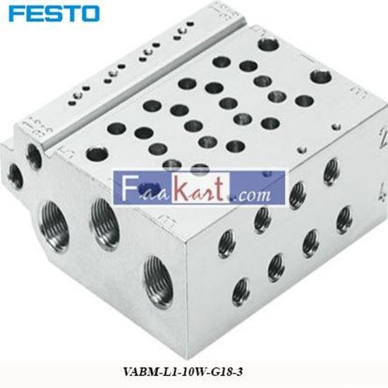 Picture of VABM-L1-10W-G18-3  FESTO   Manifold Base