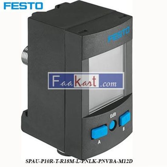 Picture of SPAU-P10R-T-R18M-L-PNLK-PNVBA-M12D Festo Pressure Sensor