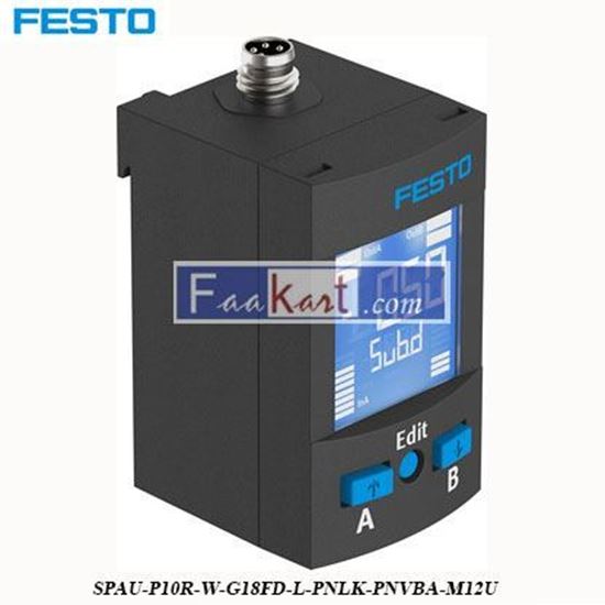 Picture of SPAU-P10R-W-G18FD-L-PNLK-PNVBA-M12U  Festo Pressure Sensor