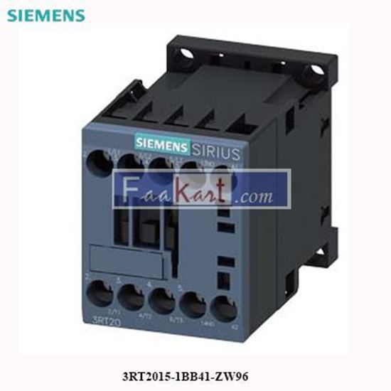 Picture of 3RT2015-1BB41-ZW96 Siemens power contactor