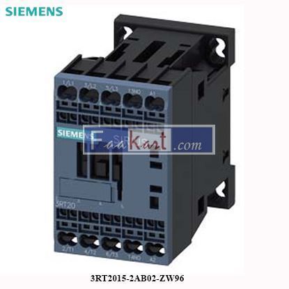 Picture of 3RT2015-2AB02-ZW96 Siemens Power contactor