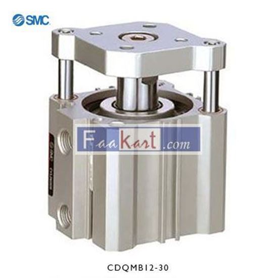 Picture of CDQMB12-30      NewSMC Pneumatic Compact Cylinder 12mm Bore, 30mm Stroke, CQM Series, Double Acting