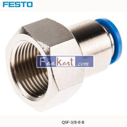 Picture of QSF-3/8-8-B  Festo Threaded-to-Tube Pneumatic Fitting