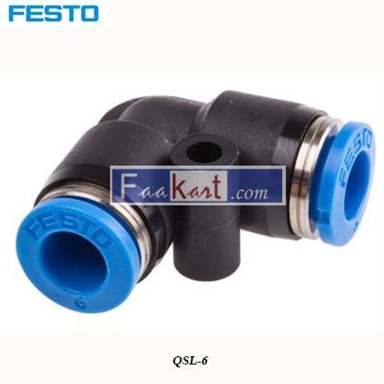 Picture of QSL-6  Festo Tube-to-Tube Pneumatic Elbow Fitting  153071