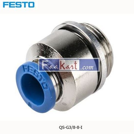 Picture of QS-G3 8-8-I  FESTO Tube Pneumatic Fitting