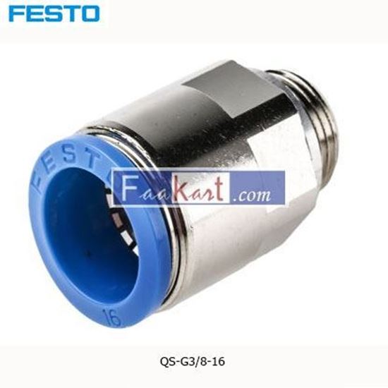 Picture of QS-G3 8-16  FESTO Tube Pneumatic Fitting