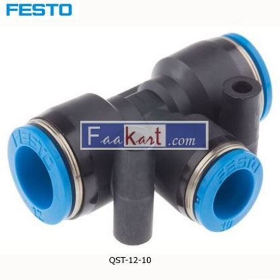 Picture of QST-12-10  FESTO Tube Tee Connector 153137