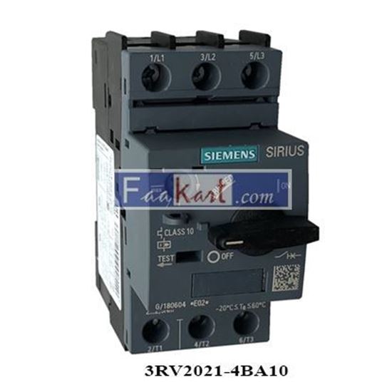 Picture of 3RV2021-4BA10  Siemens Circuit breaker size S0 for motor protection, CLASS 10 A-release 13...20 A Siemens