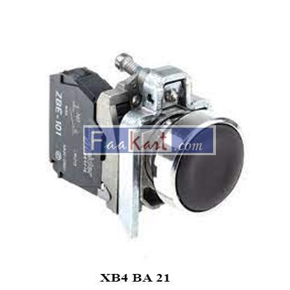 Picture of XB4 BA 21  BLACK Push button