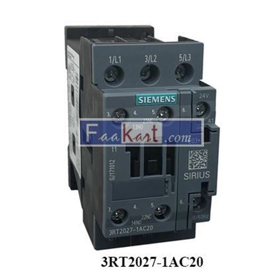 Picture of 3RT2027-1AC20 Siemens Power contactor,     3RT20271AC20