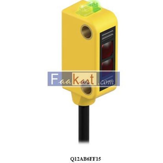 Picture of Q12AB6FF15  PHOTO ELECTRIC SENSOR THROUGH BEAM 150MM DETECTION RANG BIPOLAR-IP67 10-30 VDC