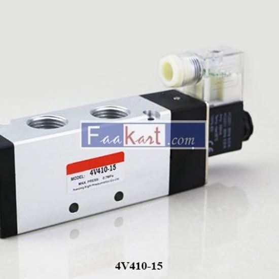 Picture of 4V410-15 Airtac  Solenoid valve5/2 ,1/2" single coil 24 Dc