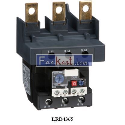 Picture of LRD4365 OVERLOAD RELAY PART 3P 80-104A