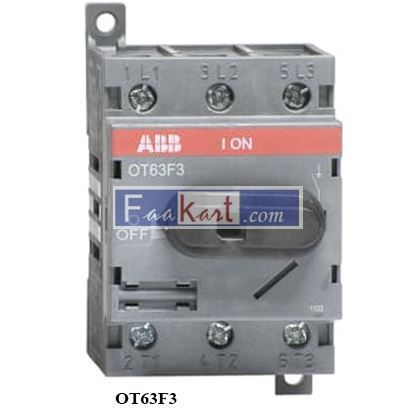 Picture of OT63F3 ABB | 1SCA105332R1001|SWITCH-DISCONNECTOR