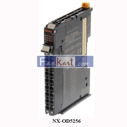 Picture of NX-OD5256 16 Digital Outputs, Standard speed, PNP 24 VDC, 0.5 A/point, 4 A/NX Unit, screwless push-in connector, 12 mm wide