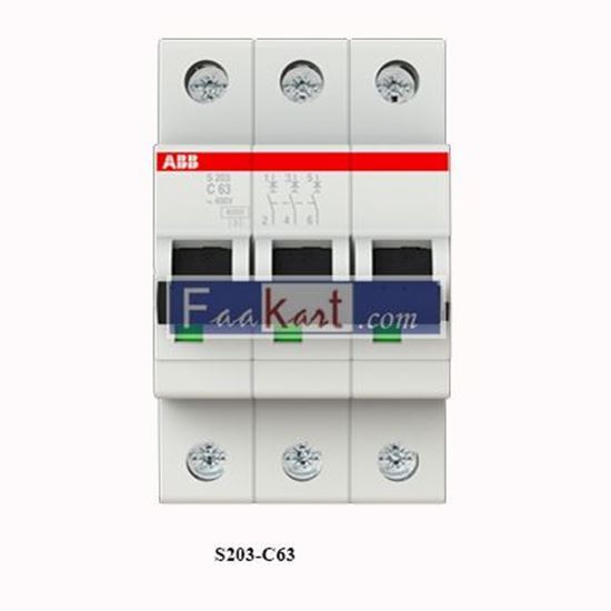 Picture of S203-C63 ABB  BREKAR CIRCUIT 2CDS253001R0634