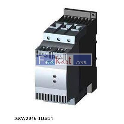 Picture of 3RW3046-1BB14  SIRIUS soft starter S3 80 A, 45 kW/400 V, 40 °C 200-480 V AC, 110-230 V AC/DC Screw terminals.