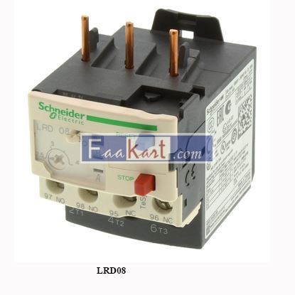 Picture of LRD08 Schneider  thermal overload relays