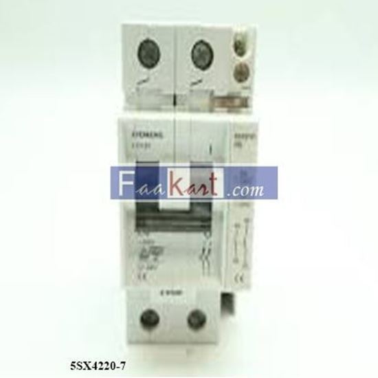 Picture of 5SX4220-7  CIRCUIT BREAKER, 10KA, 2 POLE, C TYPE, 20A