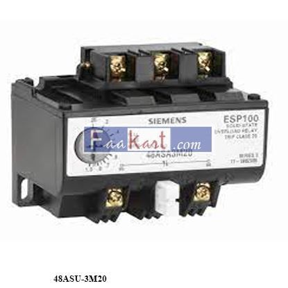 Picture of 48ASU-3M20 SIEMENS SOLID STATE OVERLOAD RELAY 3 PHASE 600VAC 100-270 AMPS TYPE 48AS