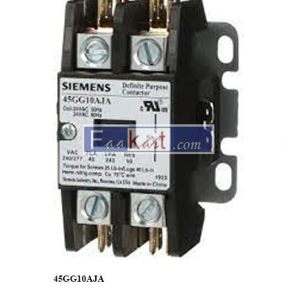 Picture of 45GG10AJA  SIEMENS CONTACTOR 24V-COIL 240-600VAC 50/60HZ