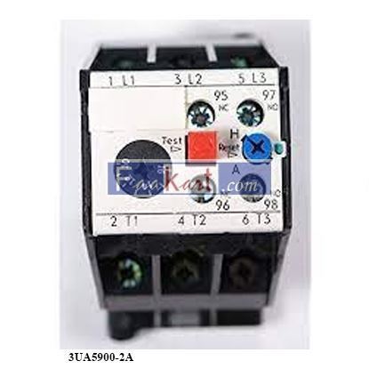 Picture of 3UA5900-2A THERMAL.DELAYED OVERLOAD RELAY F.INSTALLATION AS A SINGLE UNIT SETTING RANGE 10 TO 16A 1NO+1NC