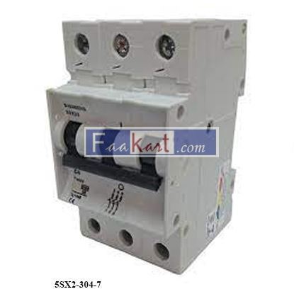 Picture of 5SX2-304-7 CIRCUIT BREAKER T55 400V, 6KA, 3-POLE, C, 4A