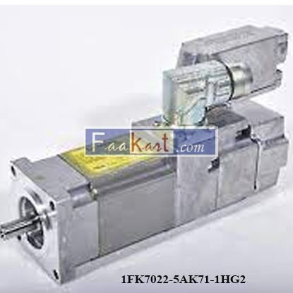 Picture of Siemens 1FK7022-5AK71-1HG2 Servo Motor 3PH 10000rpm Max 174V Th