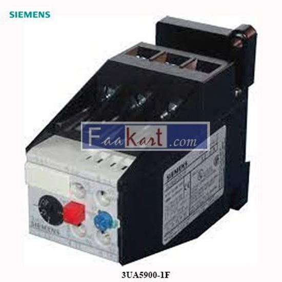 Picture of SIEMENS 3UA5900-1F OVERLOAD RELAY 3.2-5AMP 600VAC 690V ON/OFF INDICATOR 1NO/1NC SOLID STATE