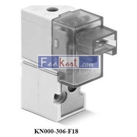 Picture of KN000-306-F18 CAMOZZI 3/2-WAY SOLENOID VALVE - 90° ELECTRICAL CONNECTION