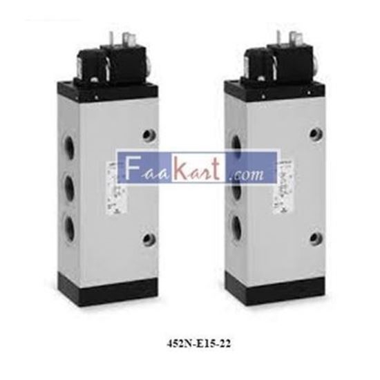 Picture of 452N-E15-22 CAMOZZI 5/2-way solenoid valve, G1/2, monostable - Mod. 452N-…