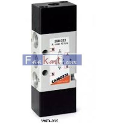 Picture of 398D-035 CAMOZZI 2 x 3/2-way valve, G1/8 or G1/4 In-line or manifold mounting