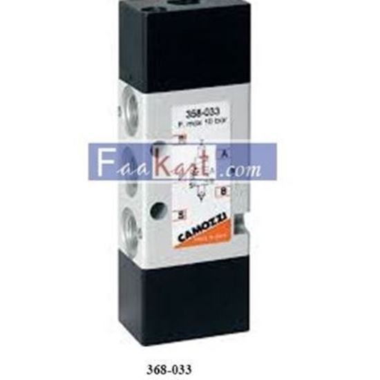 Picture of 368-033 CAMOZZI 5/3-way valve, G1/8 or G1/4 In-line or manifold mounting