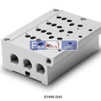 Picture of EN550-2102 CAMOZZI Sub-base for valves size 16 and 19 (outlets on manifolds)