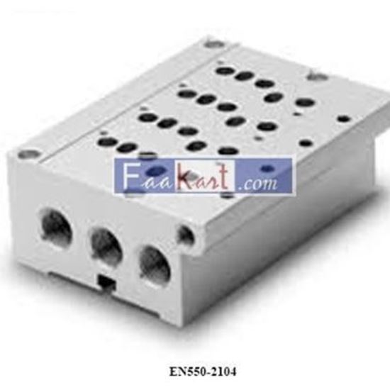 Picture of EN550-2104 CAMOZZI Sub-base for valves size 16 and 19 (outlets on manifolds)