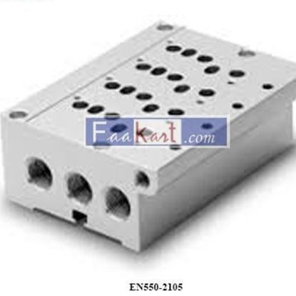 Picture of EN550-2105 CAMOZZI Sub-base for valves size 16 and 19 (outlets on manifolds)