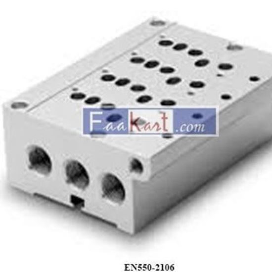 Picture of EN550-2106 CAMOZZI Sub-base for valves size 16 and 19 (outlets on manifolds)