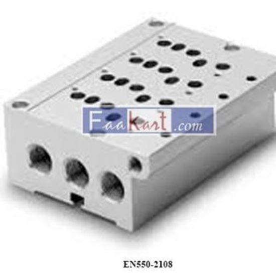 Picture of EN550-2108 CAMOZZI Sub-base for valves size 16 and 19 (outlets on manifolds)