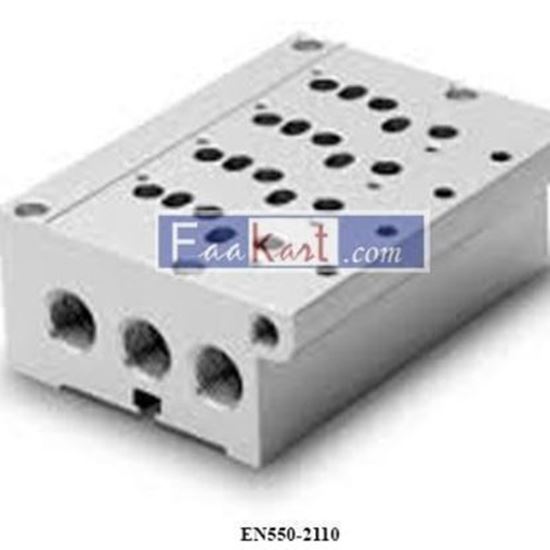 Picture of EN550-2110 CAMOZZI Sub-base for valves size 16 and 19 (outlets on manifolds)