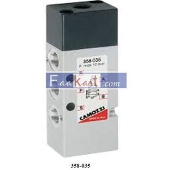 Picture of 358-035 CAMOZZI 5/2-way valve, G1/8 or G1/4, monostable In-line or manifold mounting