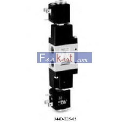 Picture of 344D-E15-02 CAMOZZI 2 x 3/2-way solenoid valve, G1/4 Mod