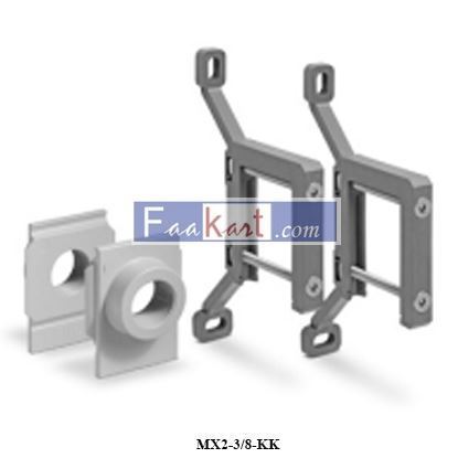 Picture of MX2-3/8-KK CAMOZZI Rapid clamps kit with wall fixing brackets + flanges