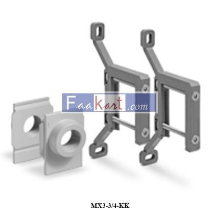 Picture of MX3-3/4-KK CAMOZZI Rapid clamps kit with wall fixing brackets + flanges