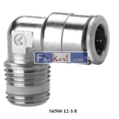 Picture of S6500 12-3/8 CAMOZZI Fittings Mod. S6500 Metric Fix Male Elbow