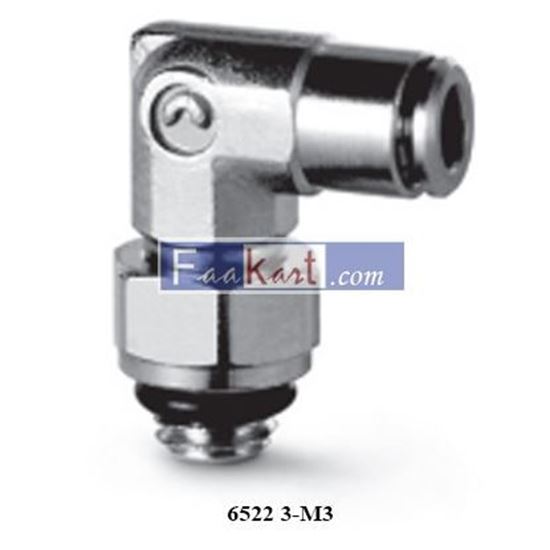 Picture of 6522 3-M3 CAMOZZI Fittings Mod. 6522 Micro Metric Swivel Male Elbow