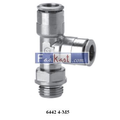 Picture of 6442 4-M5 CAMOZZI Fittings Mod. 6442 Micro Lateral Metric Swivel Male Tee